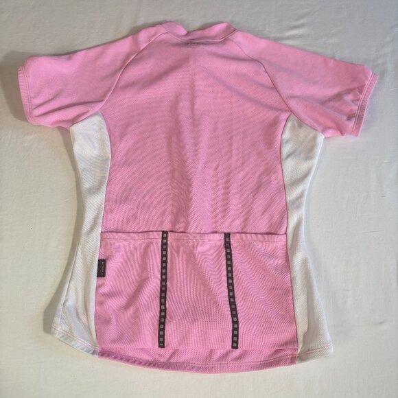 Pink and White Fitted Polo Jersey - Picture 3 of 10